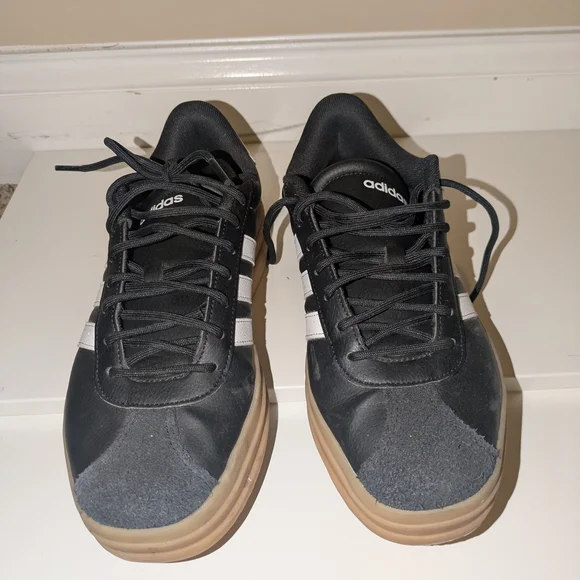 Adidas Black and White Sneakers - Picture 2 of 6